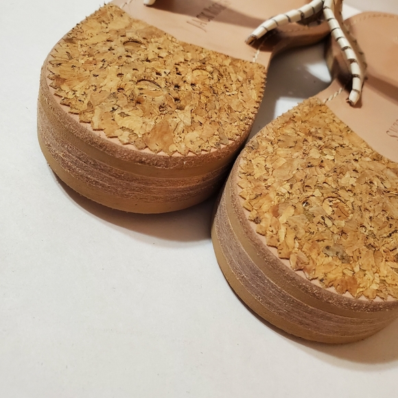 Jack Rogers Jackie Cork Leather Thong Sandal Size 10 - Picture 8 of 9